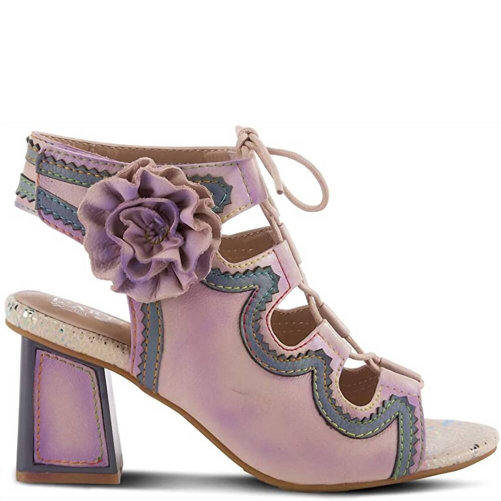 NEW SPRING STEP SHOES women's supercute ghillie sandal in lilac multi